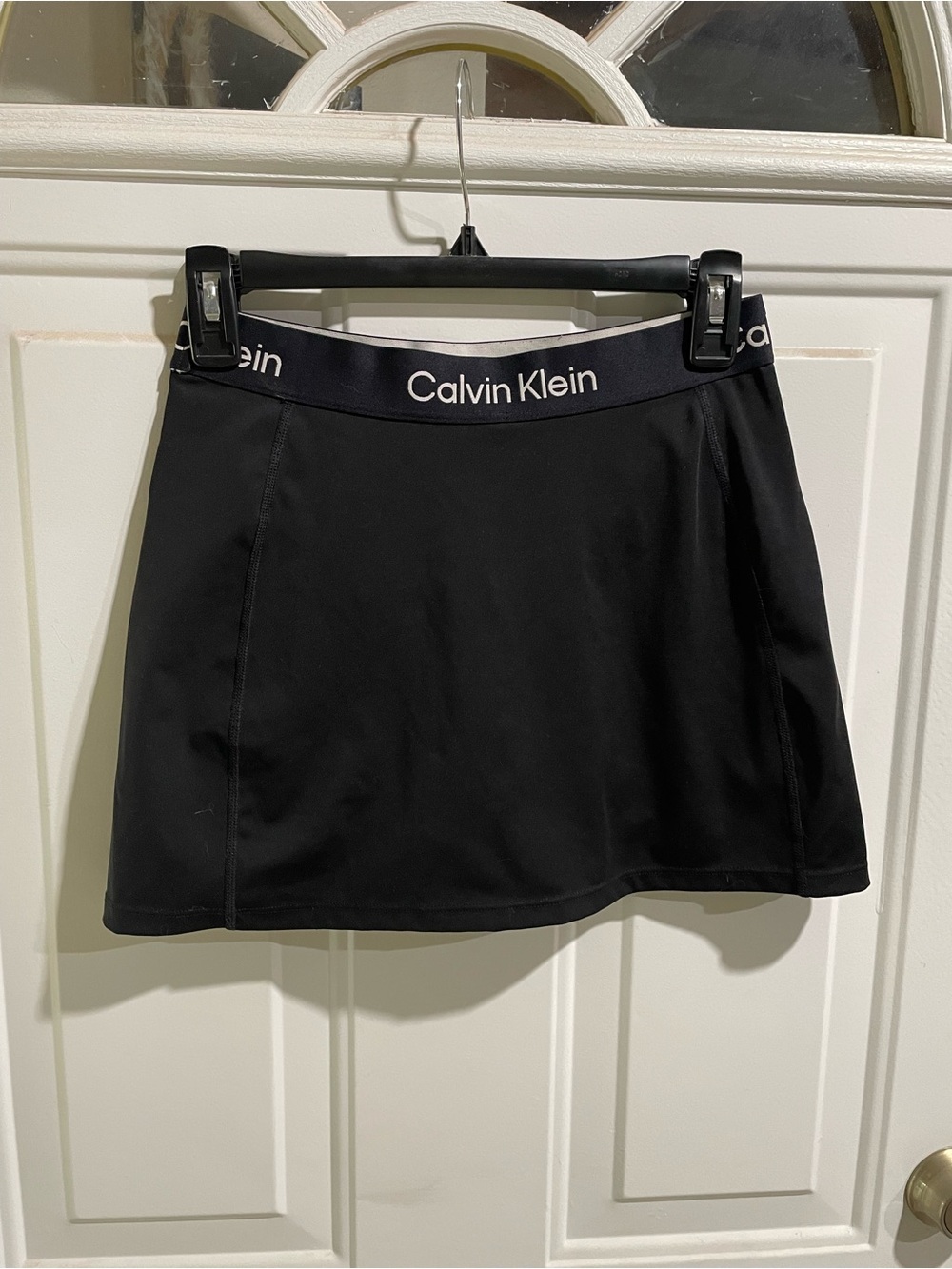 Calvin Klein Modern Sport Mini Skirt Black Built in Shorts